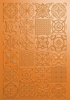 Crafters Companion 3D Embossing Folder - Mediterranean Dreams / Decorative Tiles